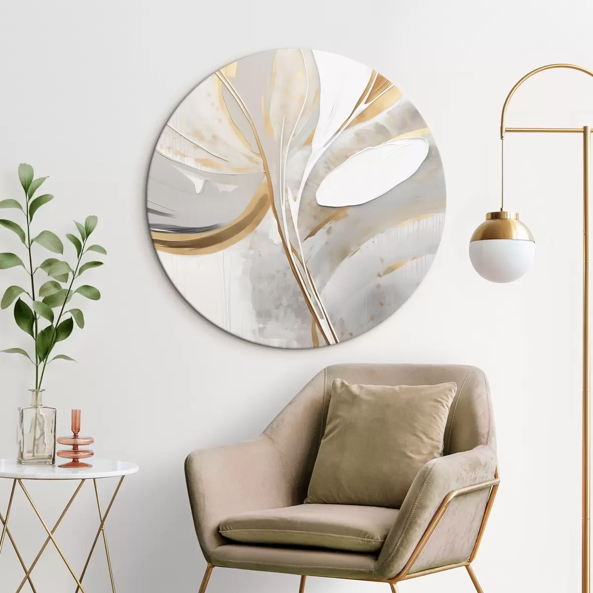 Okrúhle obrazy Abstrakcia r46255