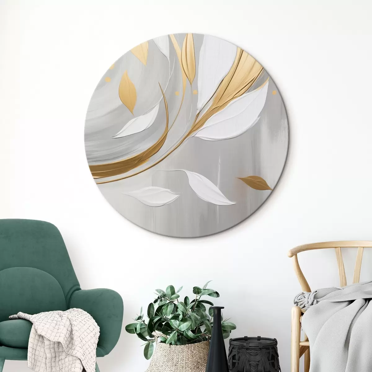 Okrúhle obrazy Abstrakcia r46256