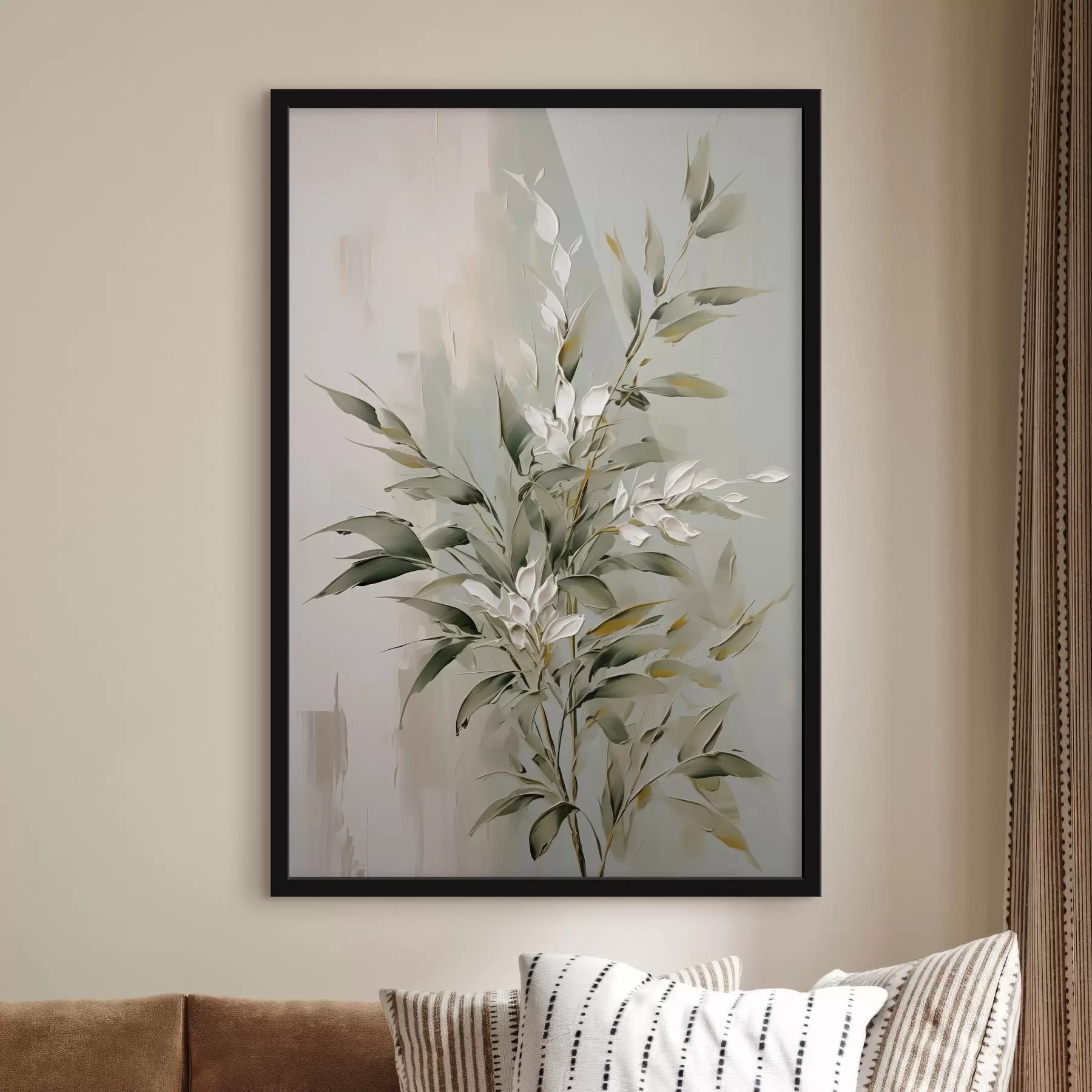 Fototapety Abstraktná vetva s listami f46135