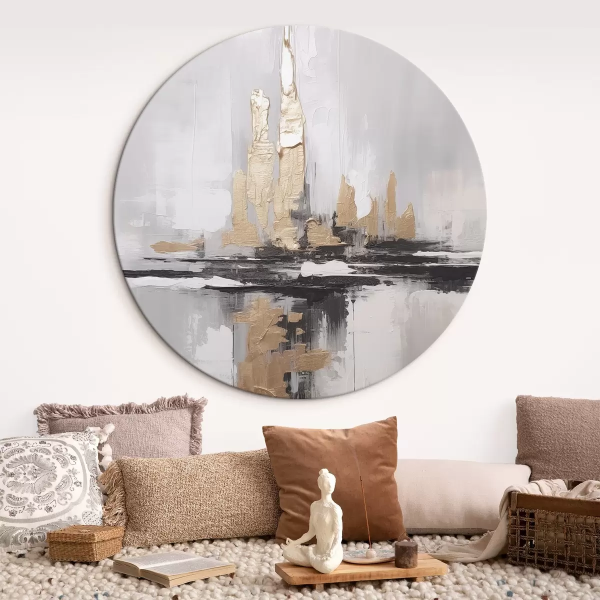 Okrúhle obrazy Moderná abstrakcia r46296