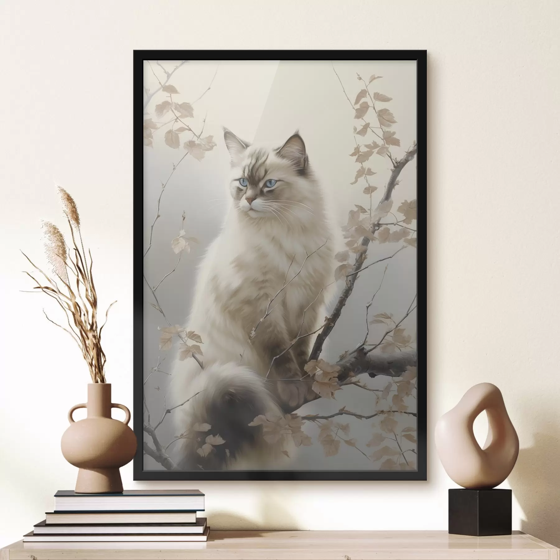 Fototapety Mačka na konári stromu f46300