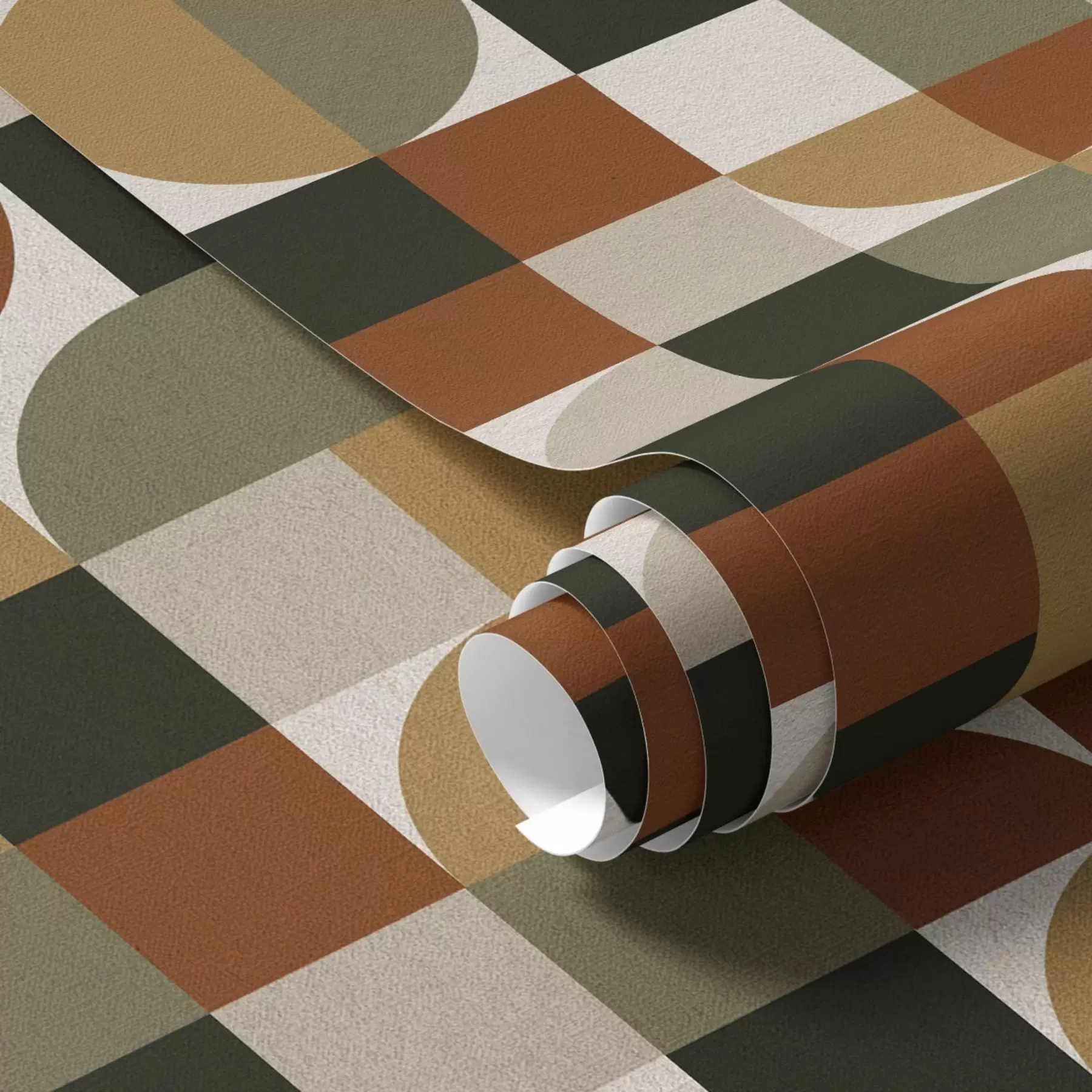 Fototapety Modulárna geometria v teplých zemitých tónoch a00770