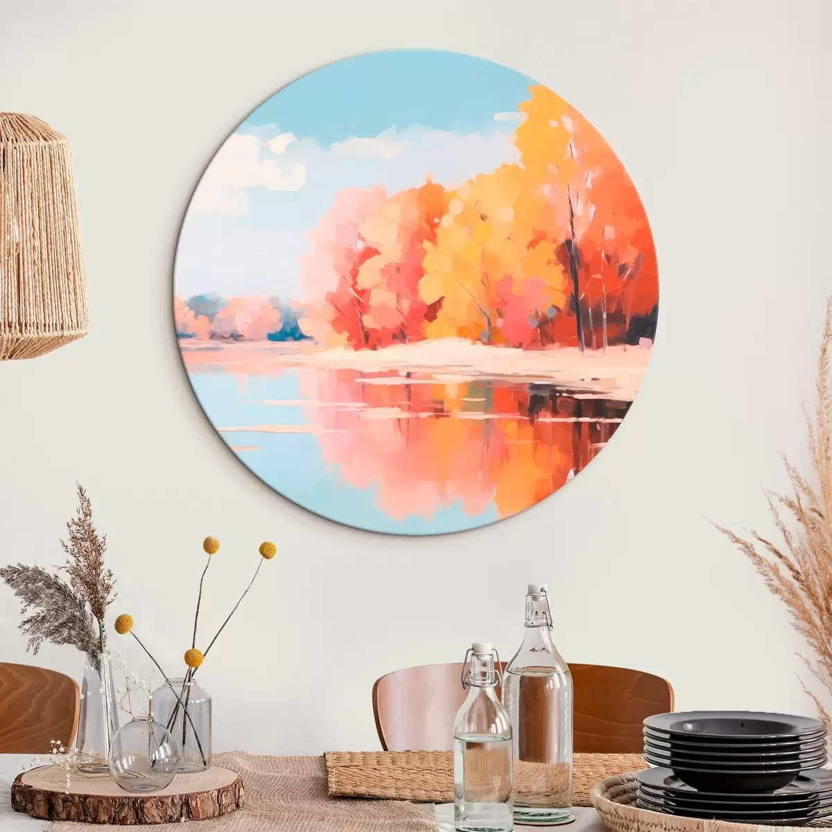 Okrúhle obrazy Krajina r46414