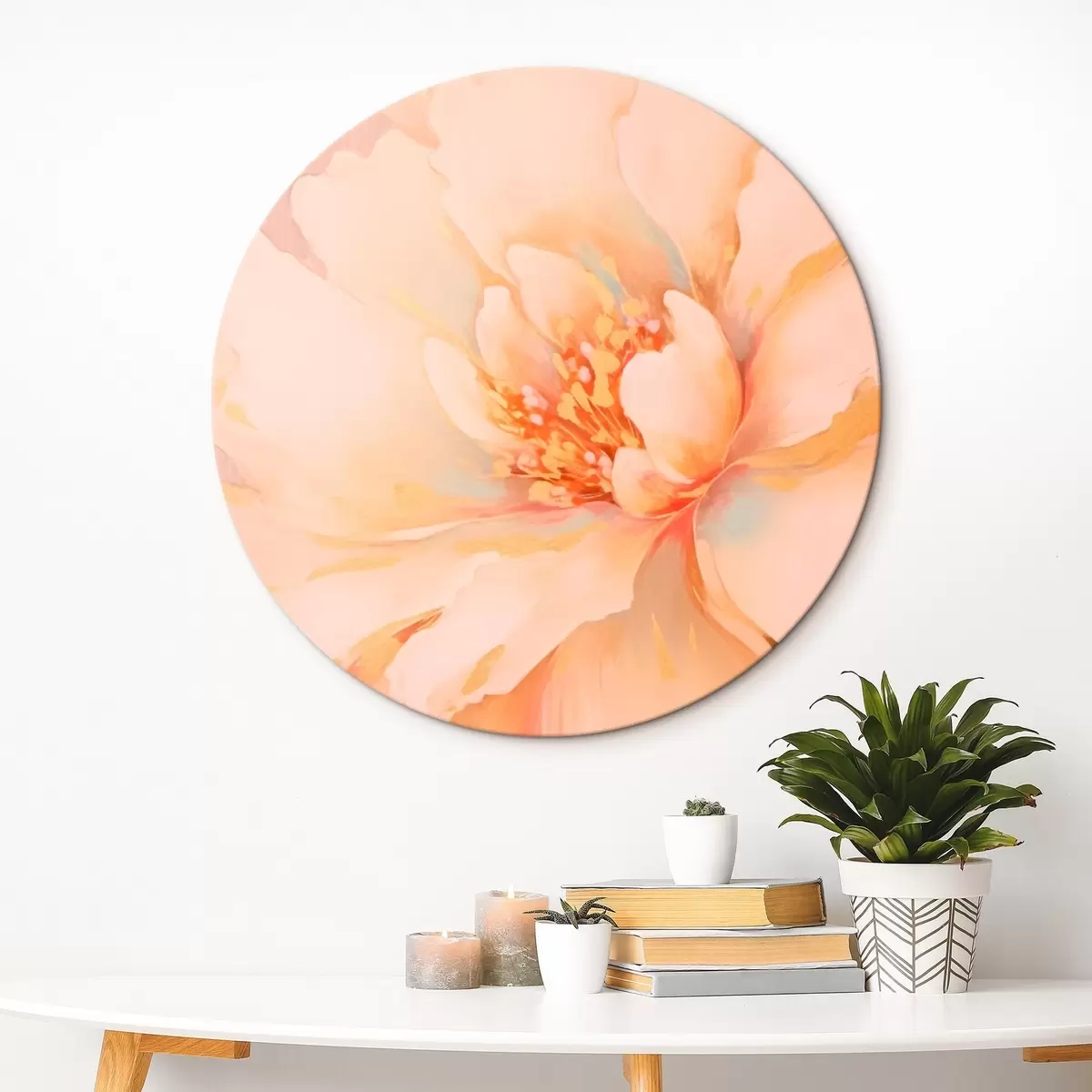 Okrúhle obrazy Kvetina r46423