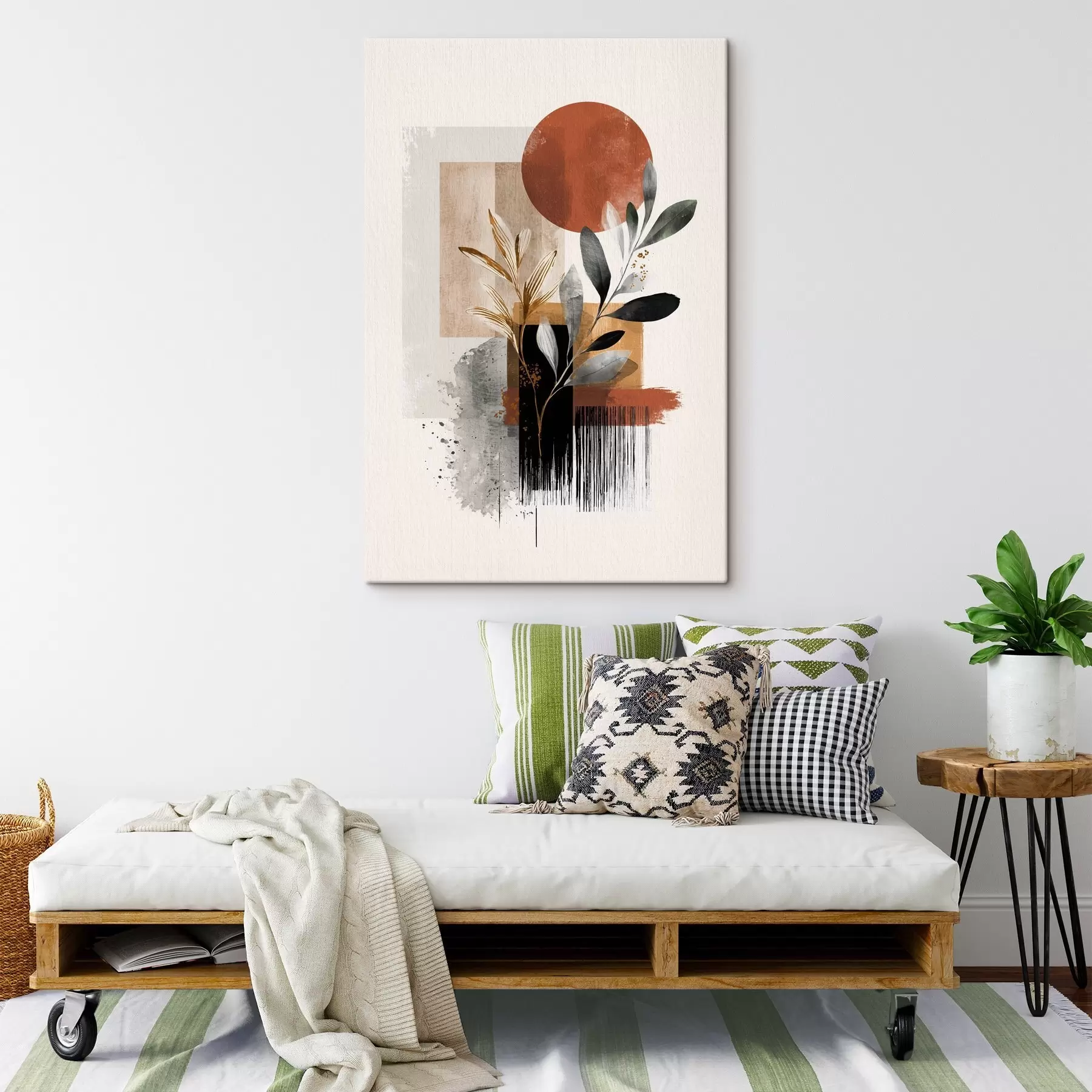 Obraz Geometria a abstrakcia listov s46388