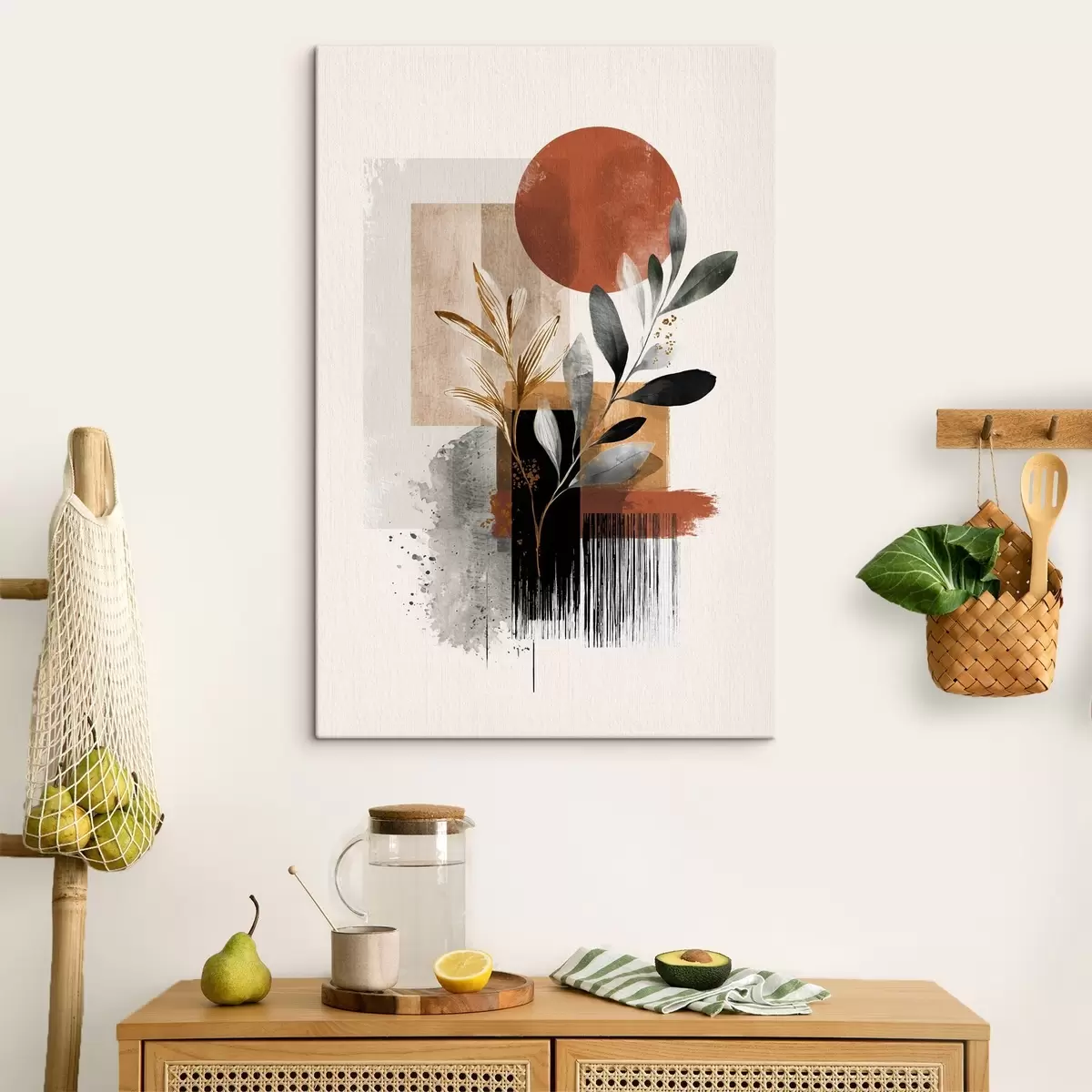 Obraz Geometria a abstrakcia listov s46388