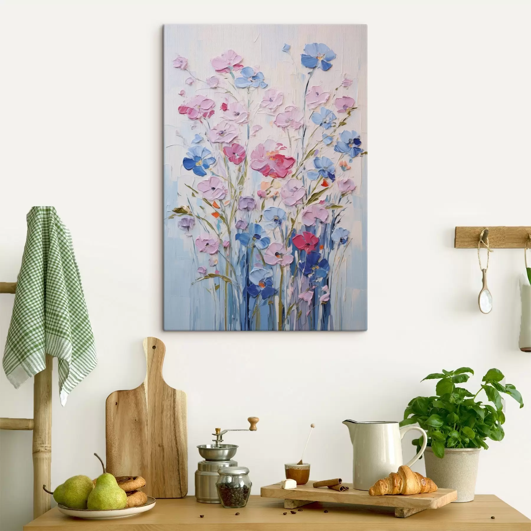 Obraz Maľované kvety s46395