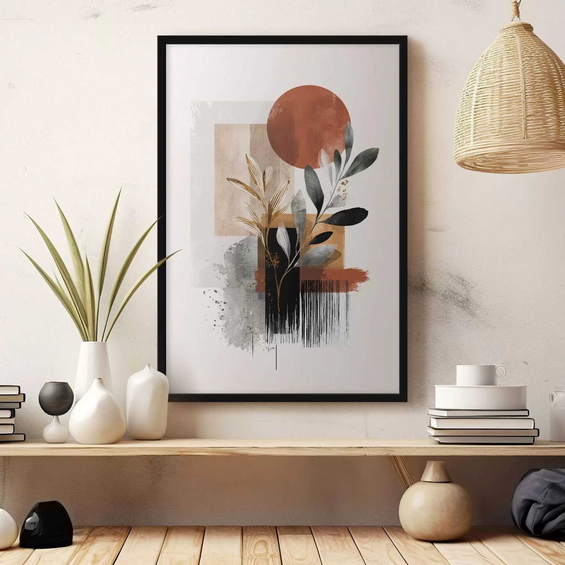 Fototapety Geometria a abstrakcia listov f46388