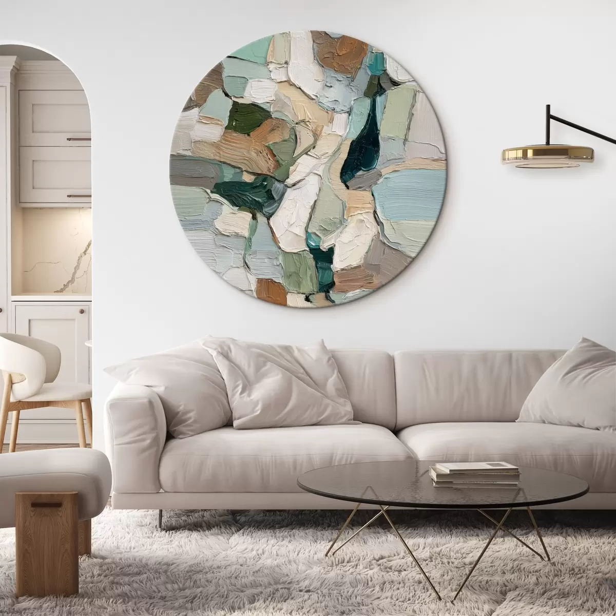Okrúhle obrazy Textúrované ťahy r46371