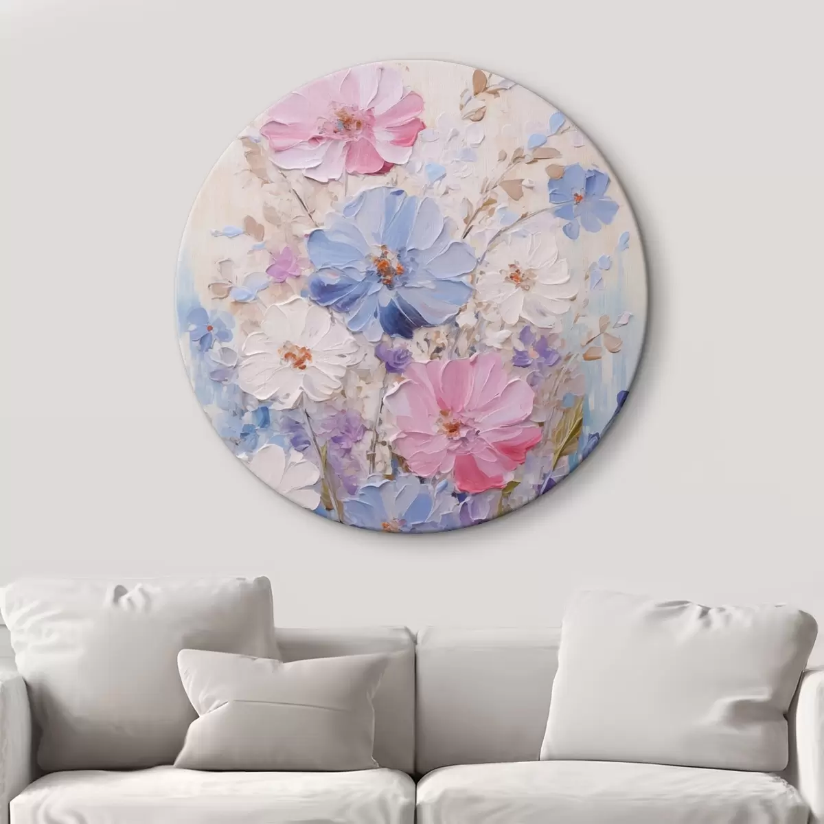 Okrúhle obrazy Kytica kvetov r46389