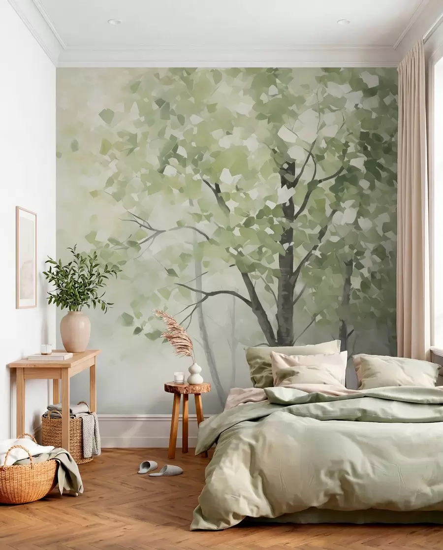 Fototapety Abstraktné stromy imitácia maľby w04781