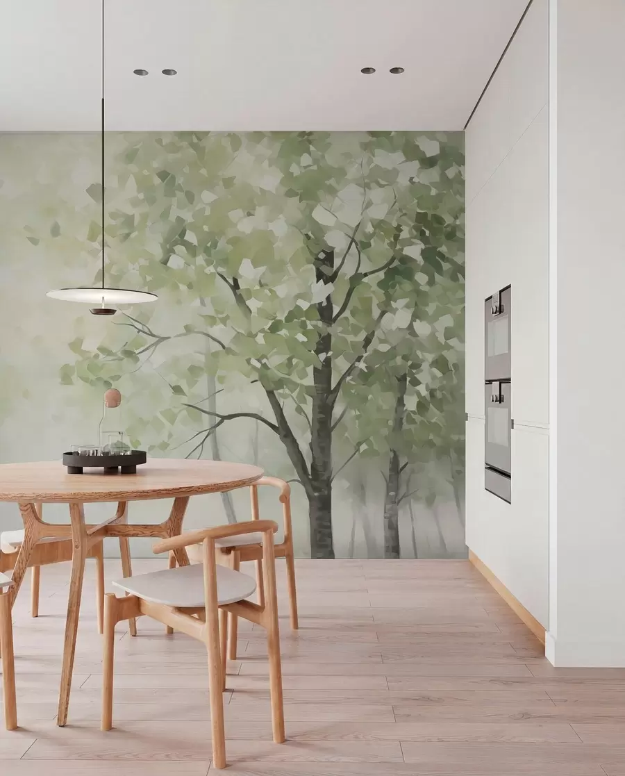 Fototapety Abstraktné stromy imitácia maľby w04781