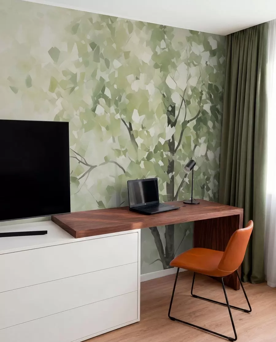 Fototapety Abstraktné stromy imitácia maľby w04781