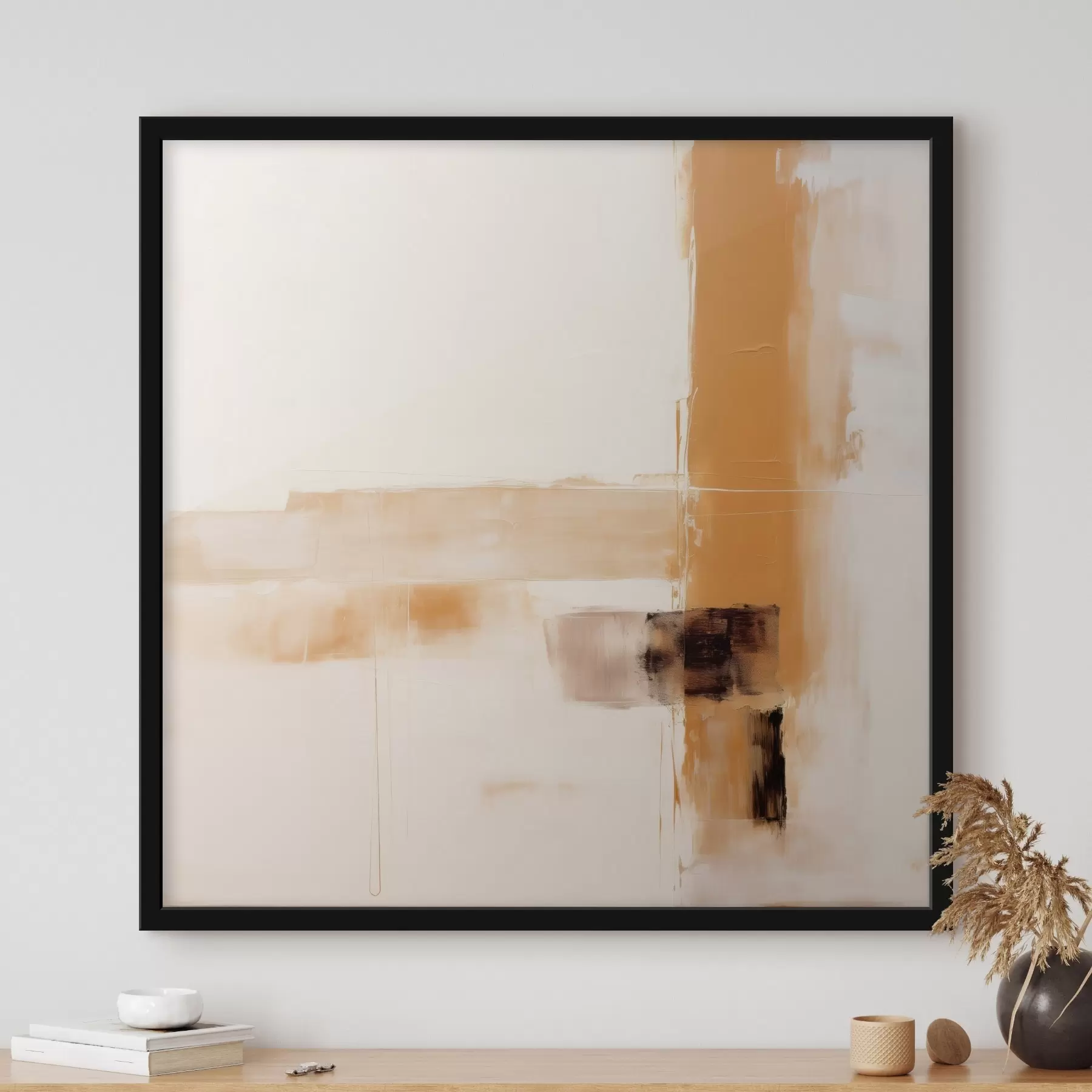 Fototapety Oranžová a hnedá abstrakcia f46307