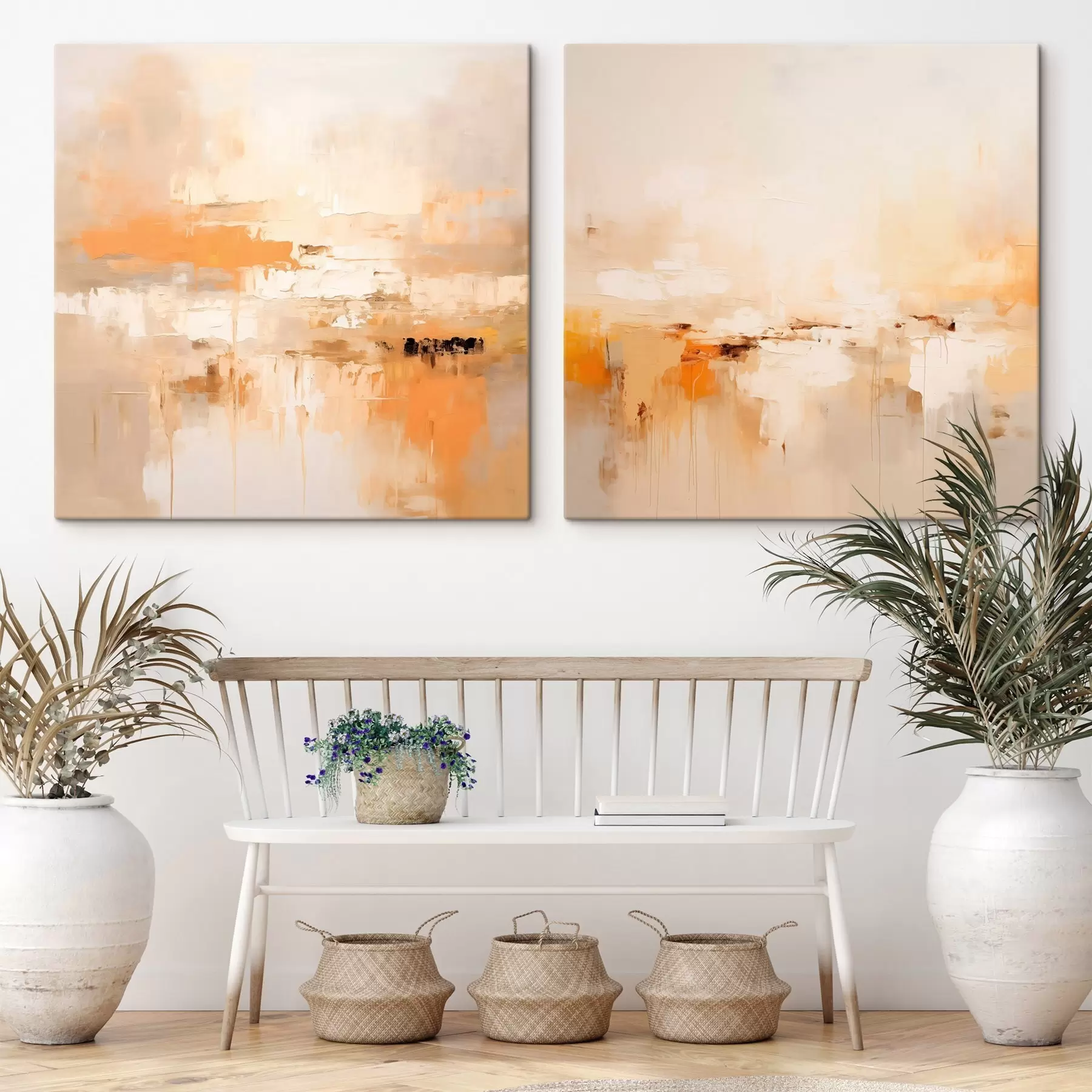 Obraz Ľahká abstraktná maľba v jesenných odtieňoch m00895