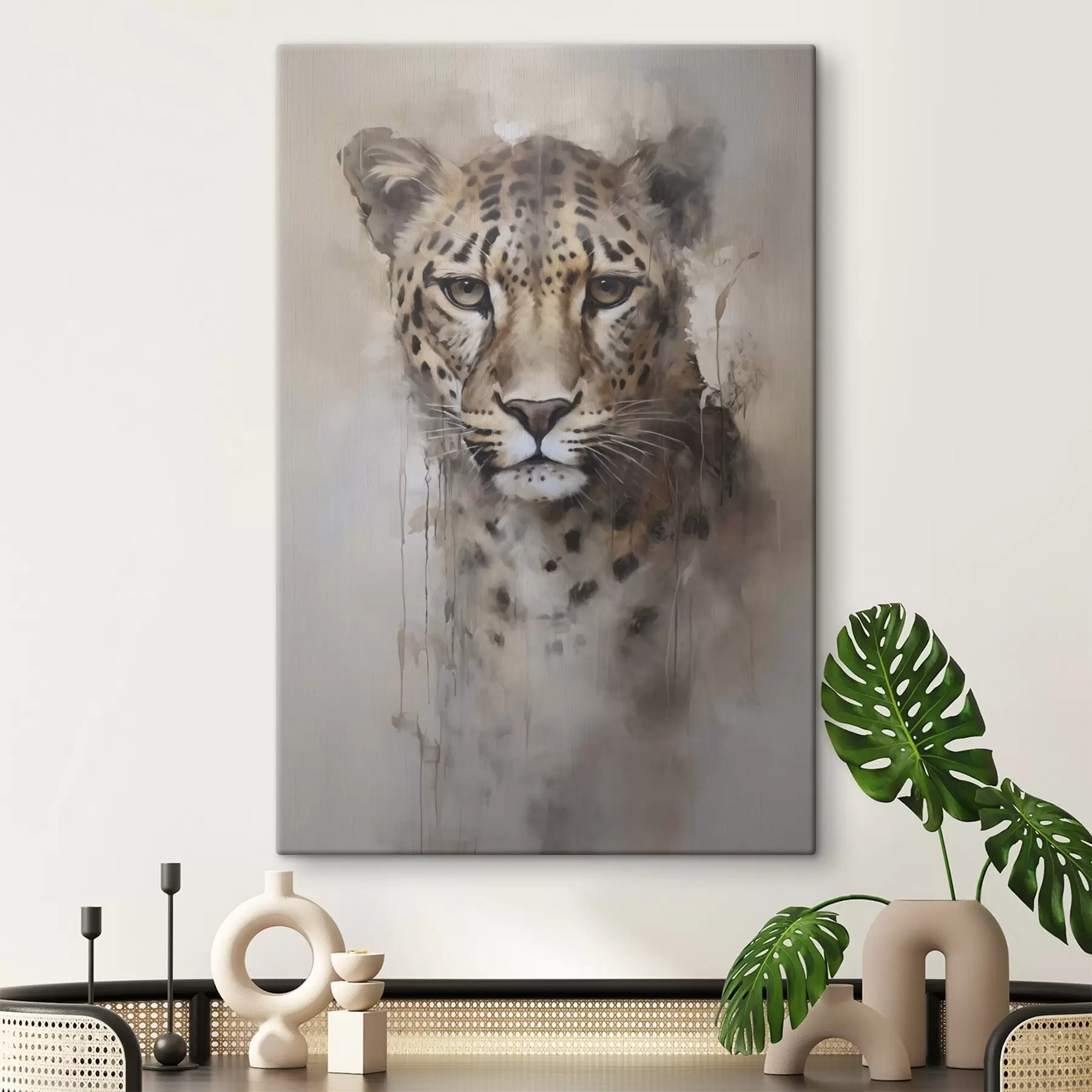 Obraz Maľba imitácia leoparda s46434