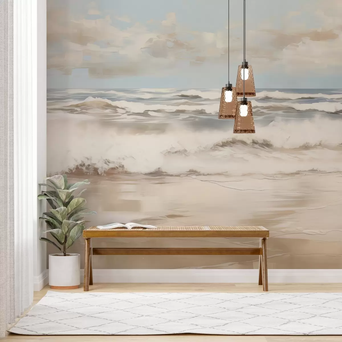 Fototapety Pastelová morská krajina w04836