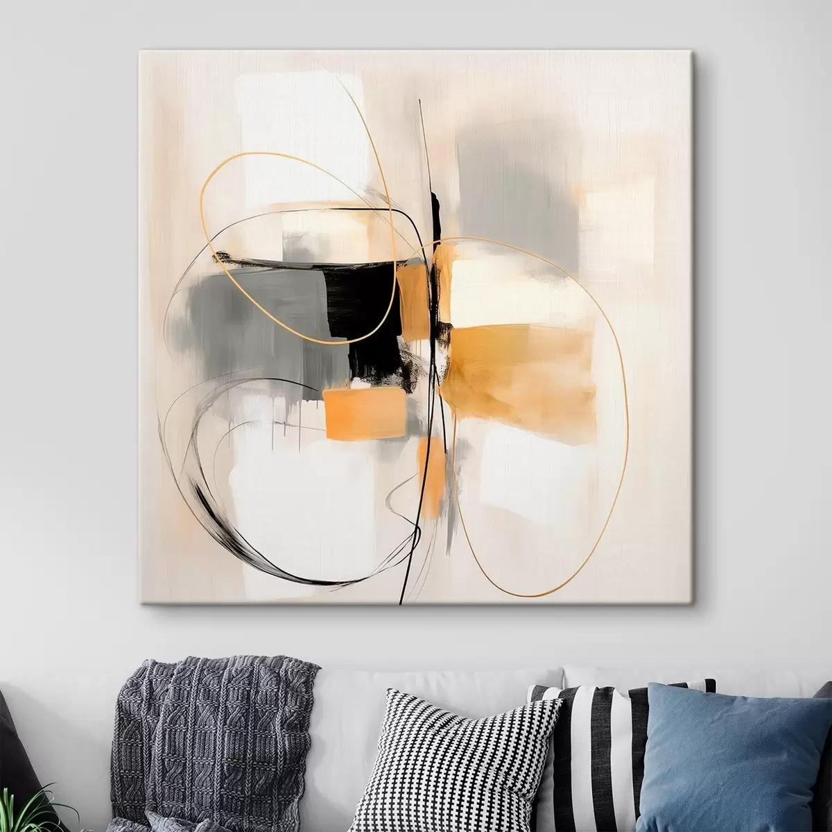 Obraz Abstraktné línie a formy v olejovom štýle s46322 zakúpiť Slovensko - Uwalls.se Obraz Abstraktné línie a formy v olejovom štýle s46322