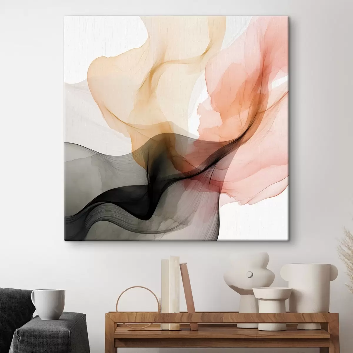 Obraz Koralová a sivá farba v jemnom štýle s46333 zakúpiť Slovensko - Uwalls.se Obraz Koralová a sivá farba v jemnom štýle s46333