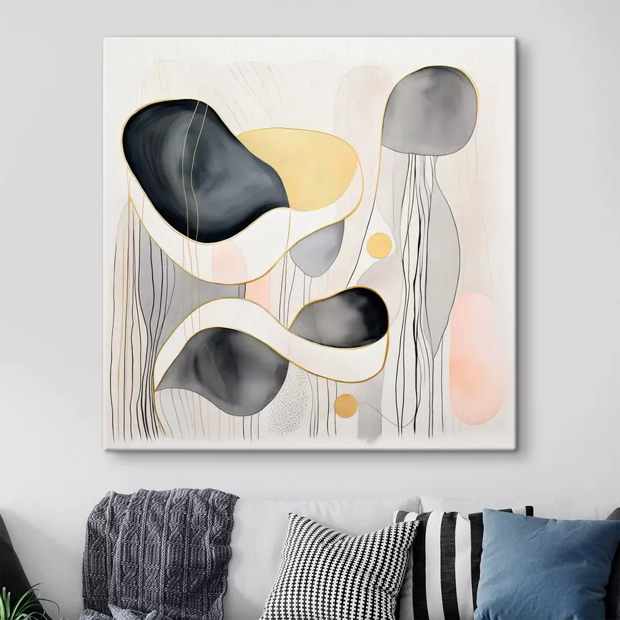 Obraz Neutrálna kompozícia, sivé a pieskové škvrny v modernom štýle s46334 zakúpiť Slovensko - Uwalls.se Obraz Neutrálna kompozícia, sivé a pieskové škvrny v modernom štýle s46334