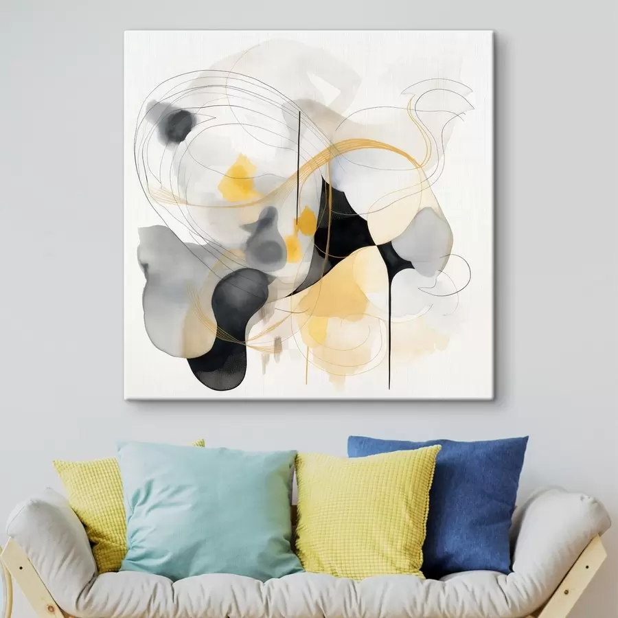 Obraz Chaotické línie a škvrny v modernom štýle s46335 zakúpiť Slovensko - Uwalls.se Obraz Chaotické línie a škvrny v modernom štýle s46335