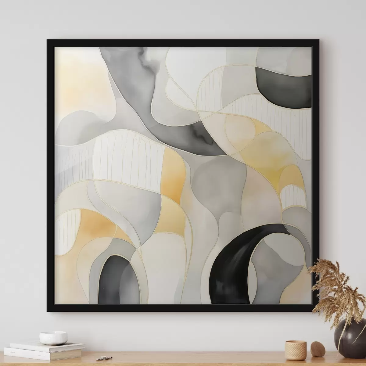 Plagáty Vlnitý vzor v štýle alkoholových farieb f46329