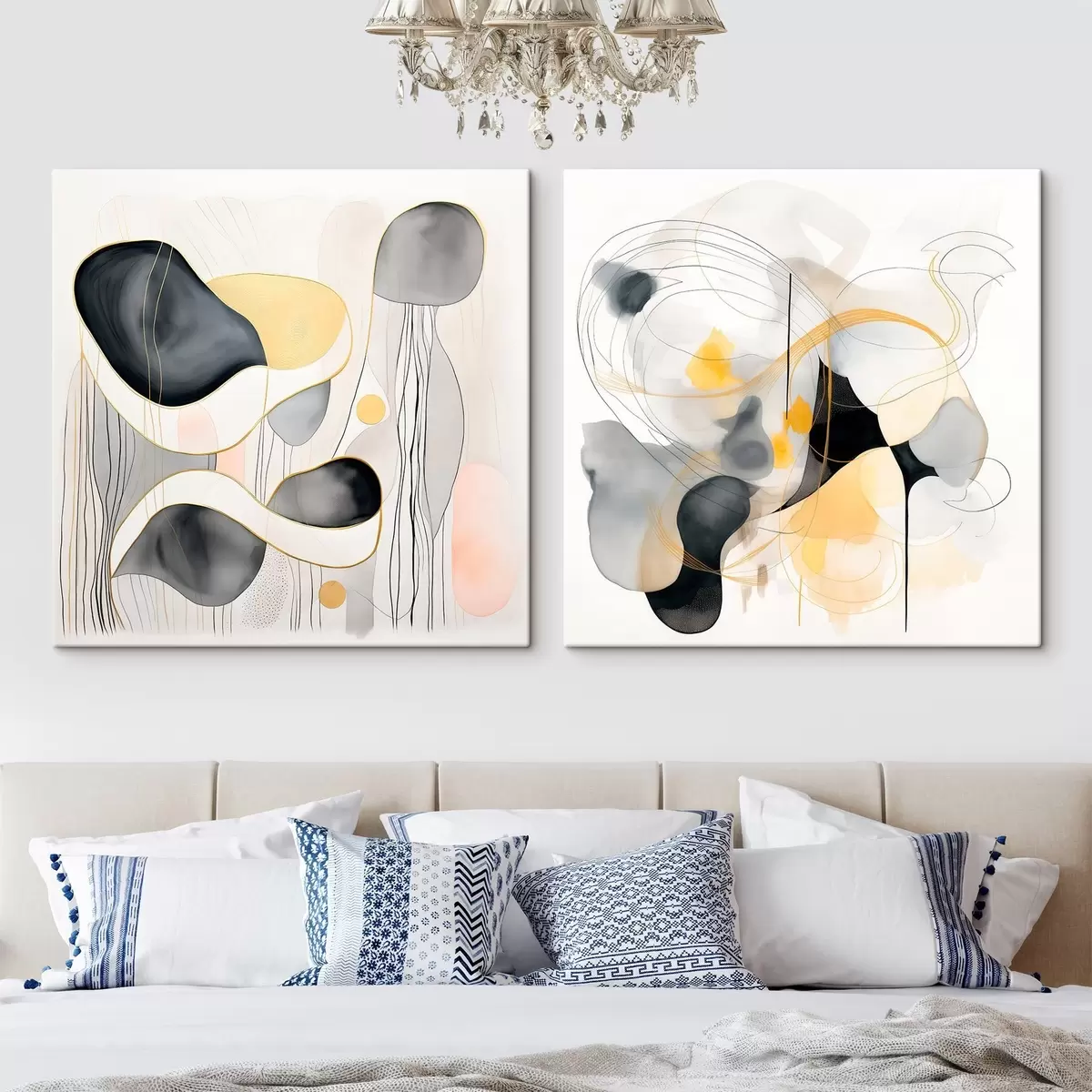 Obraz Monochromatický a žltý akcent v abstraktnom štýle m00905 zakúpiť Slovensko - Uwalls.se Obraz Monochromatický a žltý akcent v abstraktnom štýle m00905