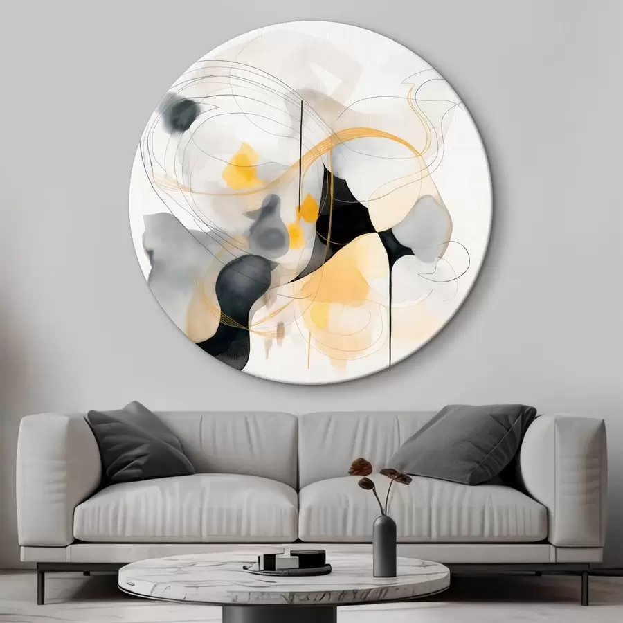 Obraz Chaotické línie a škvrny v modernom štýle r46335