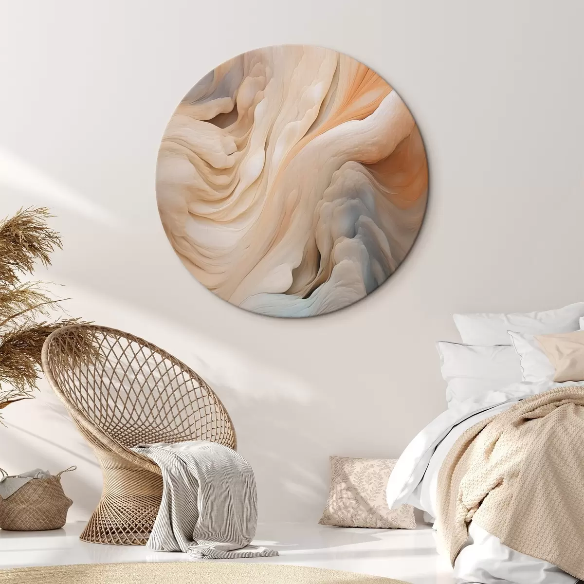 Okrúhle obrazy Organická abstrakcia r46450