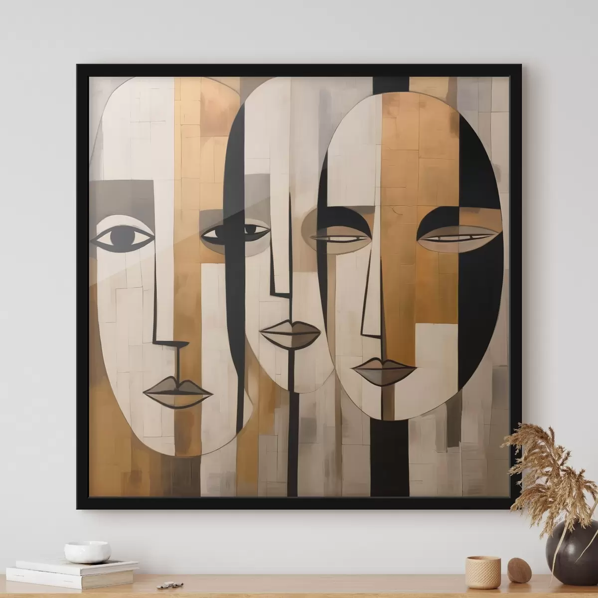 Plagáty Abstraktné tváre f46452