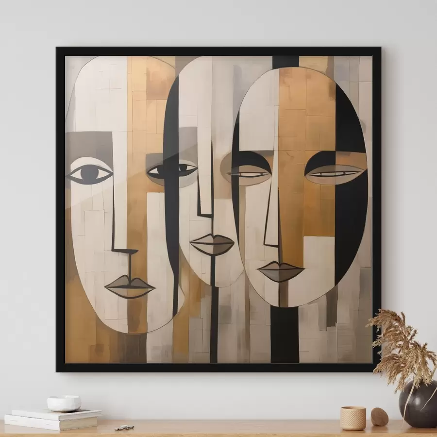 Fototapety Abstraktné tváre f46452