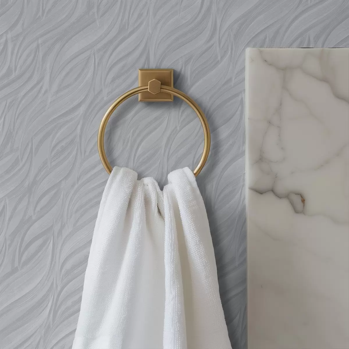 Tapety Textúrované vlny, chladná modro-sivá farba a00688v3