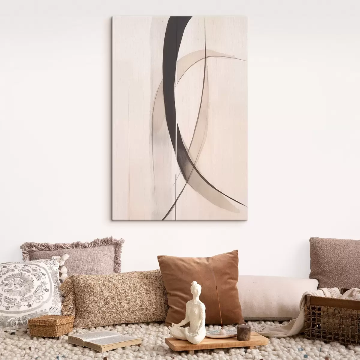 Obraz Elegantná kaligrafia. Abstraktné umenie s46468