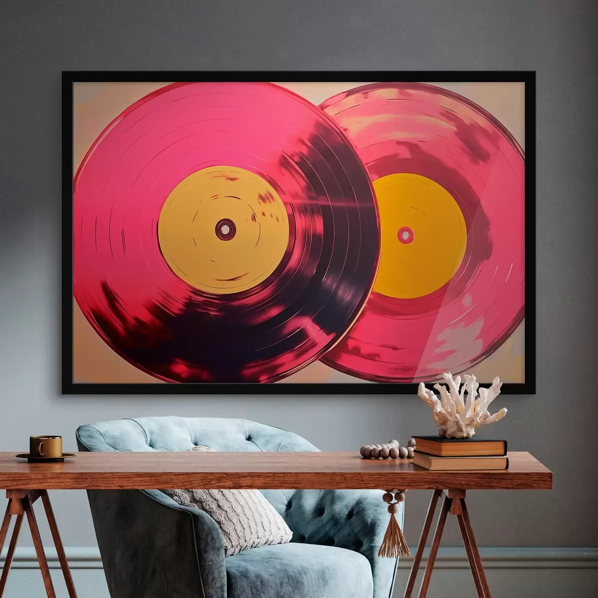 Plagáty Farebné vinylové platne f46459