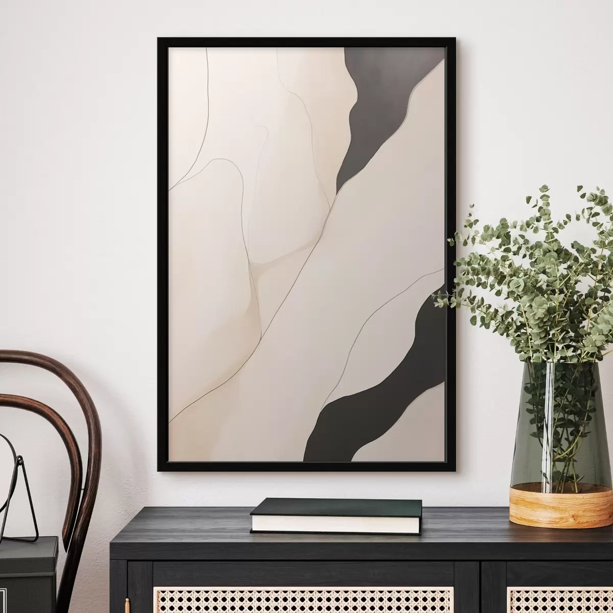 Plagáty Abstrakcia kontúr f46470