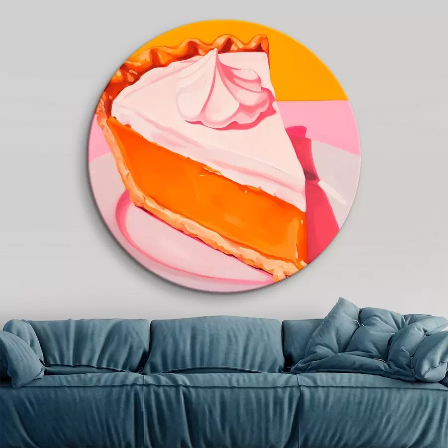 Obraz Kúsok tekvicového koláča. Pop art ilustrácia r46462