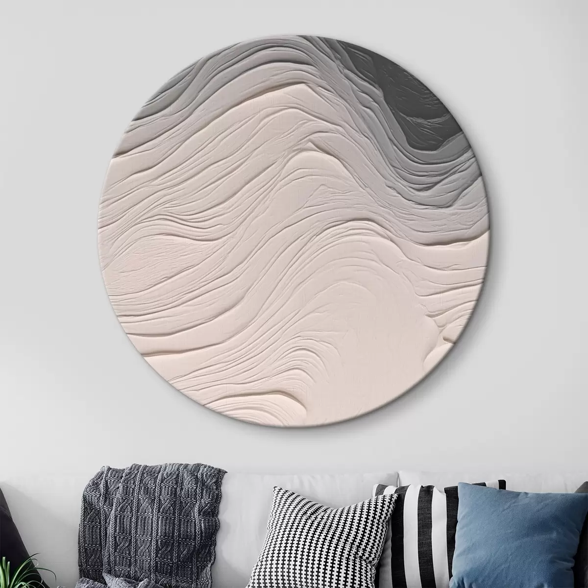 Okrúhle obrazy Vlnitá textúra r46474