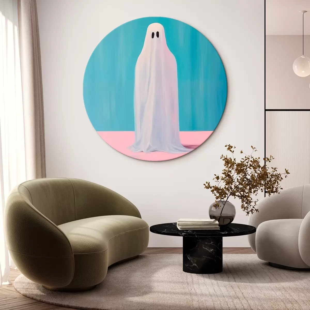 Okrúhle obrazy Duch r46479