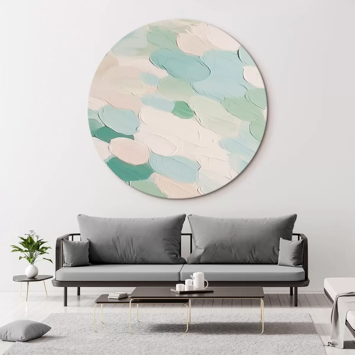 Okrúhle obrazy Abstrakcia r46559