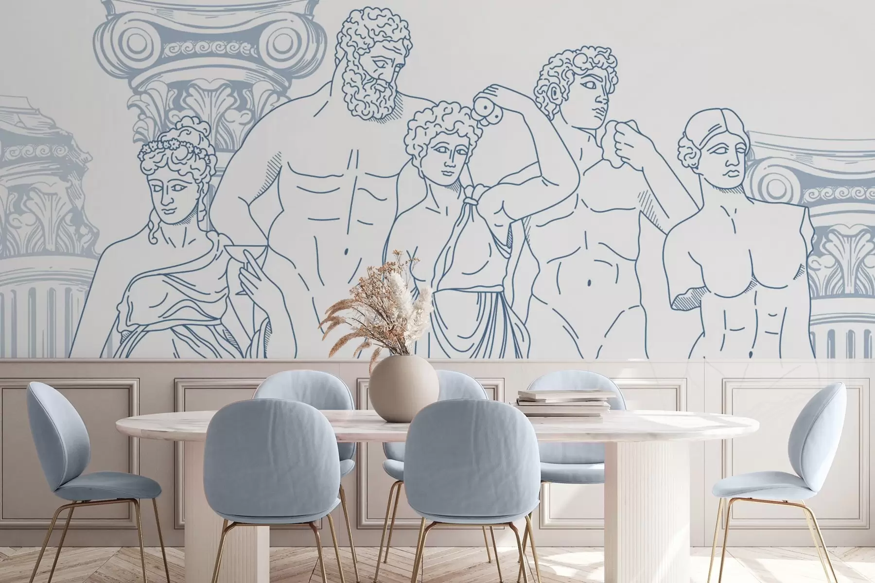 Fototapety Starovekí ľudia a stĺpy w04865