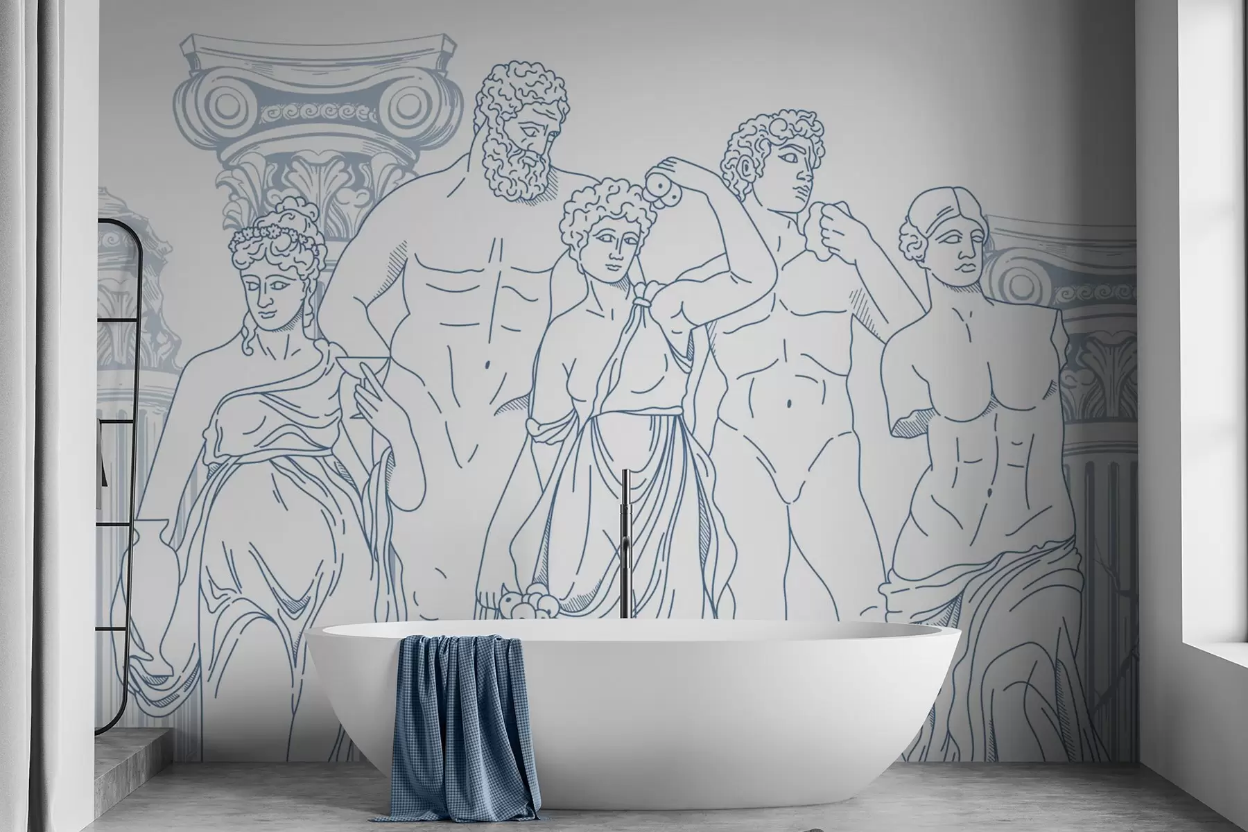 Fototapety Starovekí ľudia a stĺpy w04865