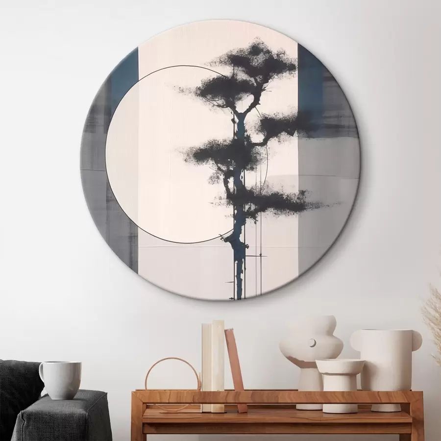 Obraz Abstrakcia. Strom a slnko. Japonský minimalizmus r46463