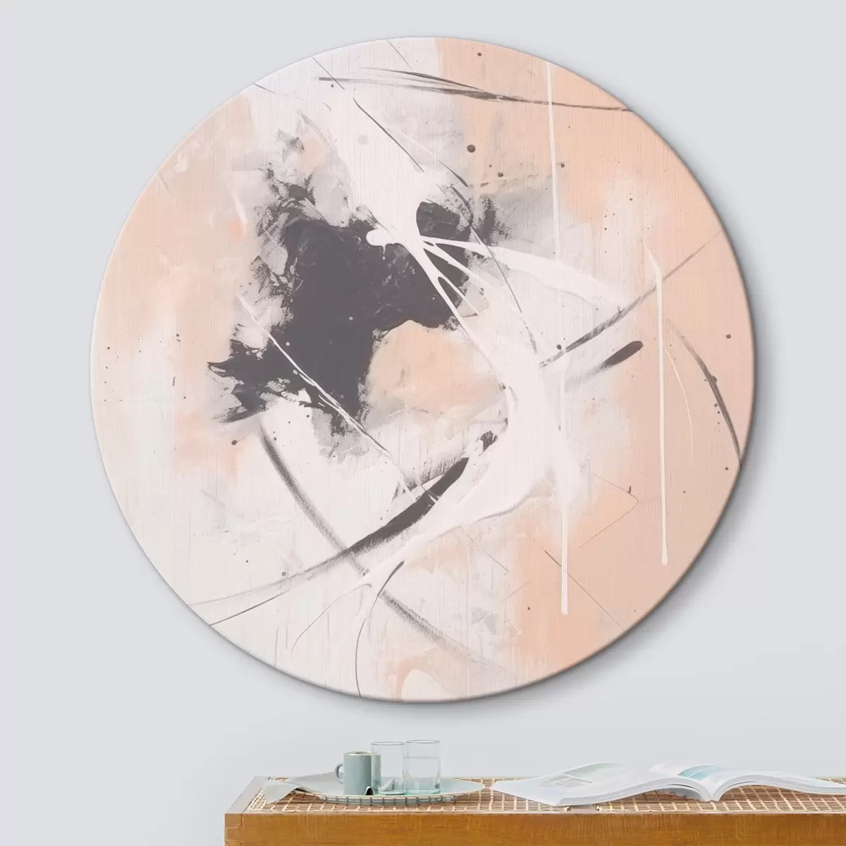 Okrúhle obrazy Abstrakcia r46556