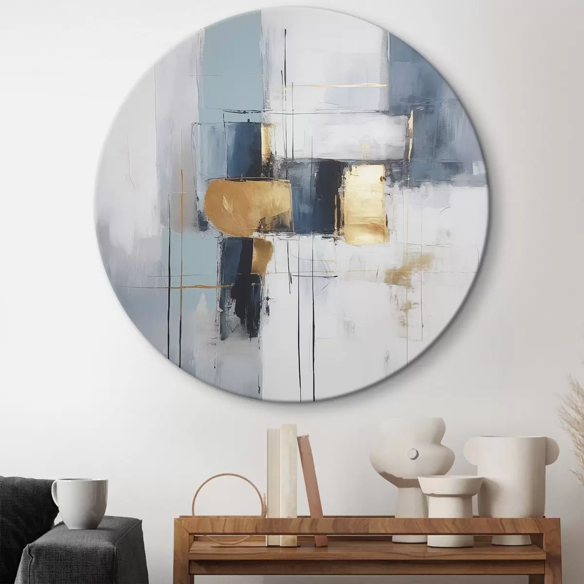 Okrúhle obrazy Moderná abstrakcia r46563