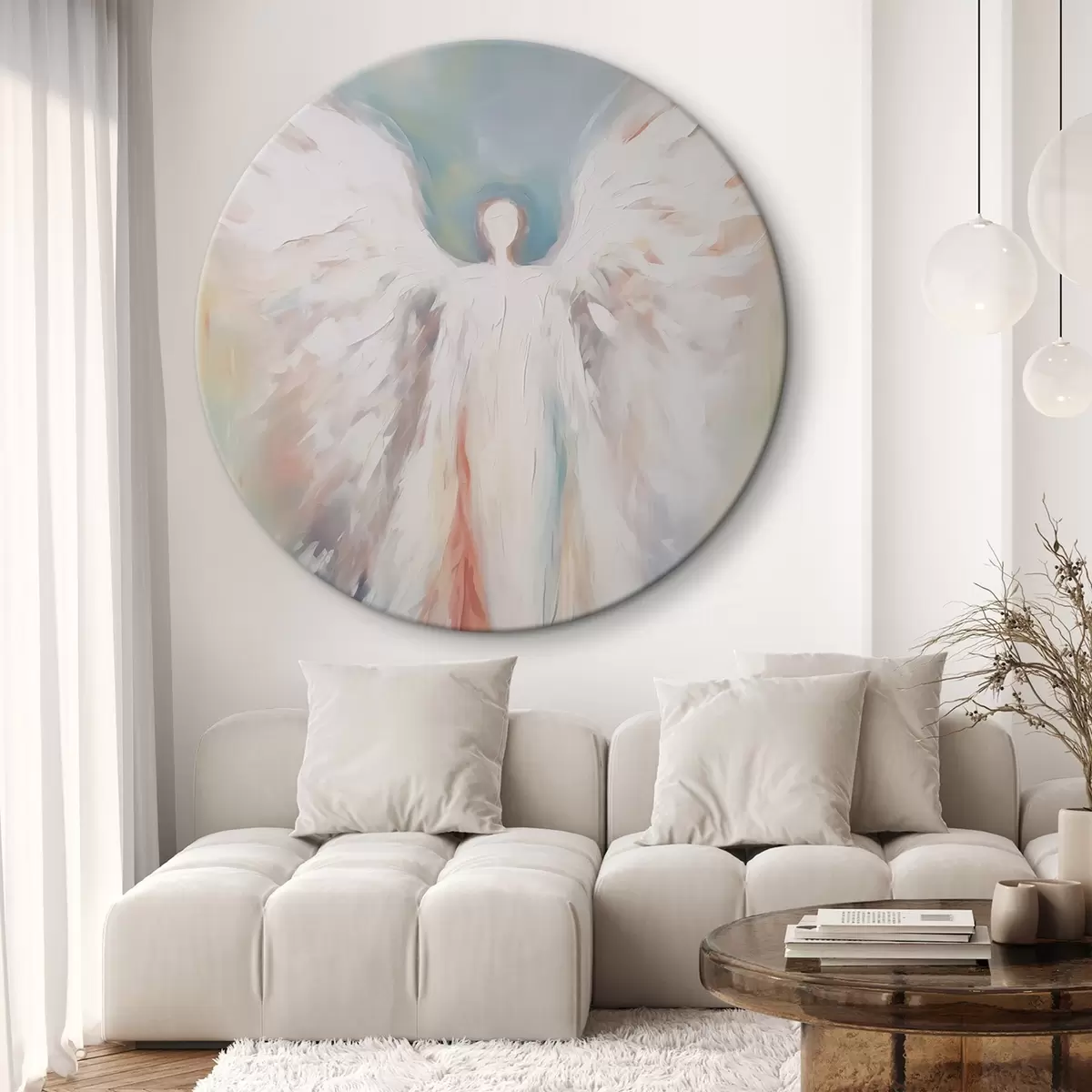 Okrúhle obrazy Anjel r46567