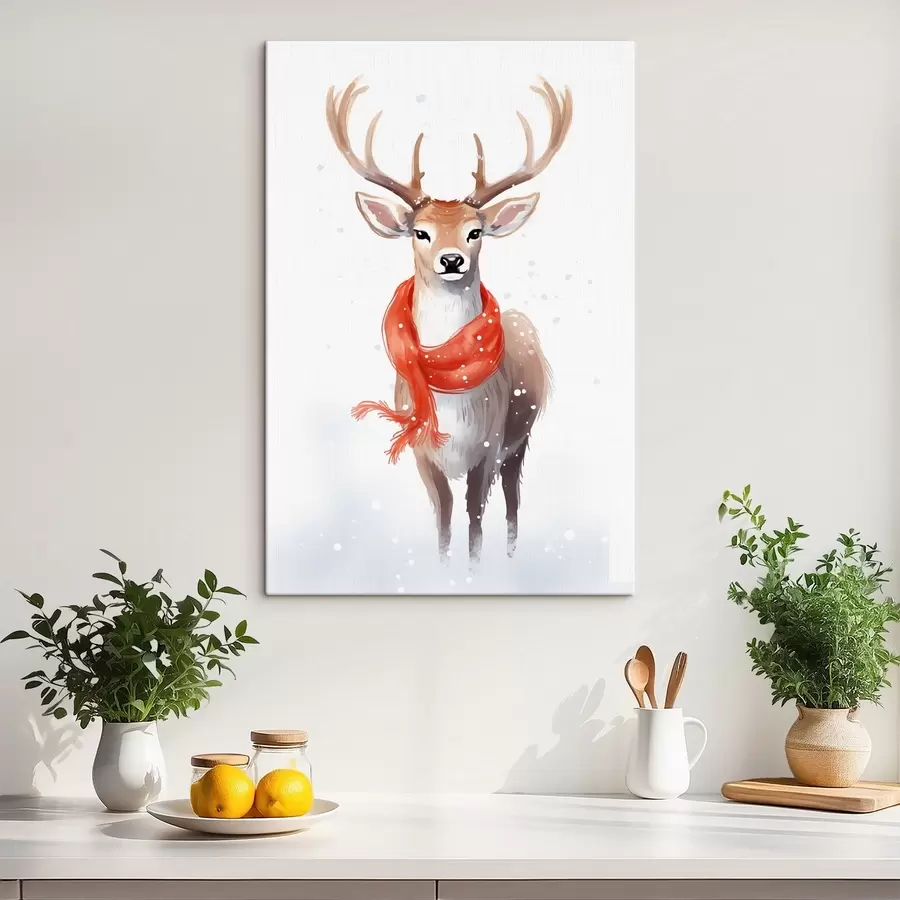 Obraz Jeleň so šatkou s46594