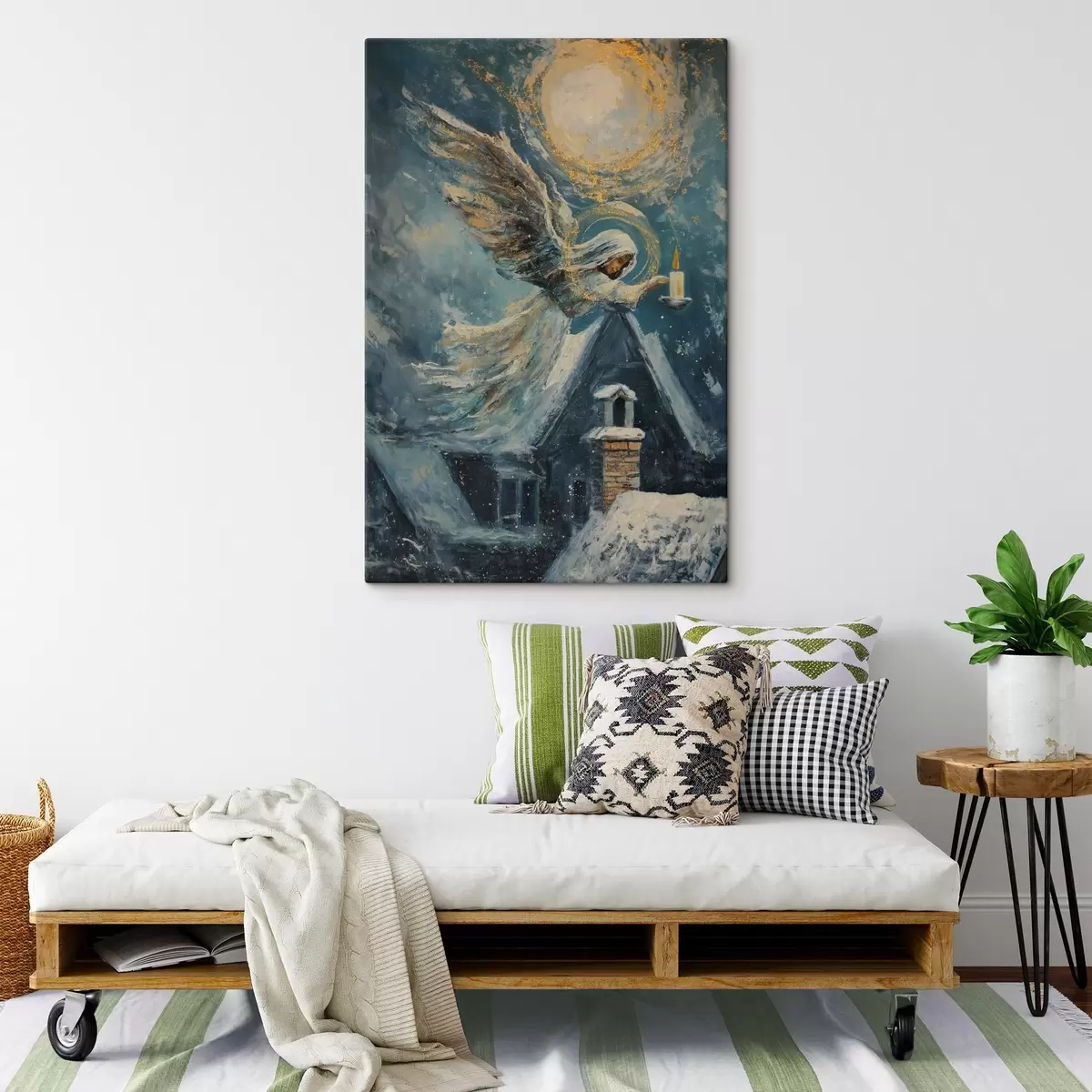 Obraz Anjel nad domami s46600