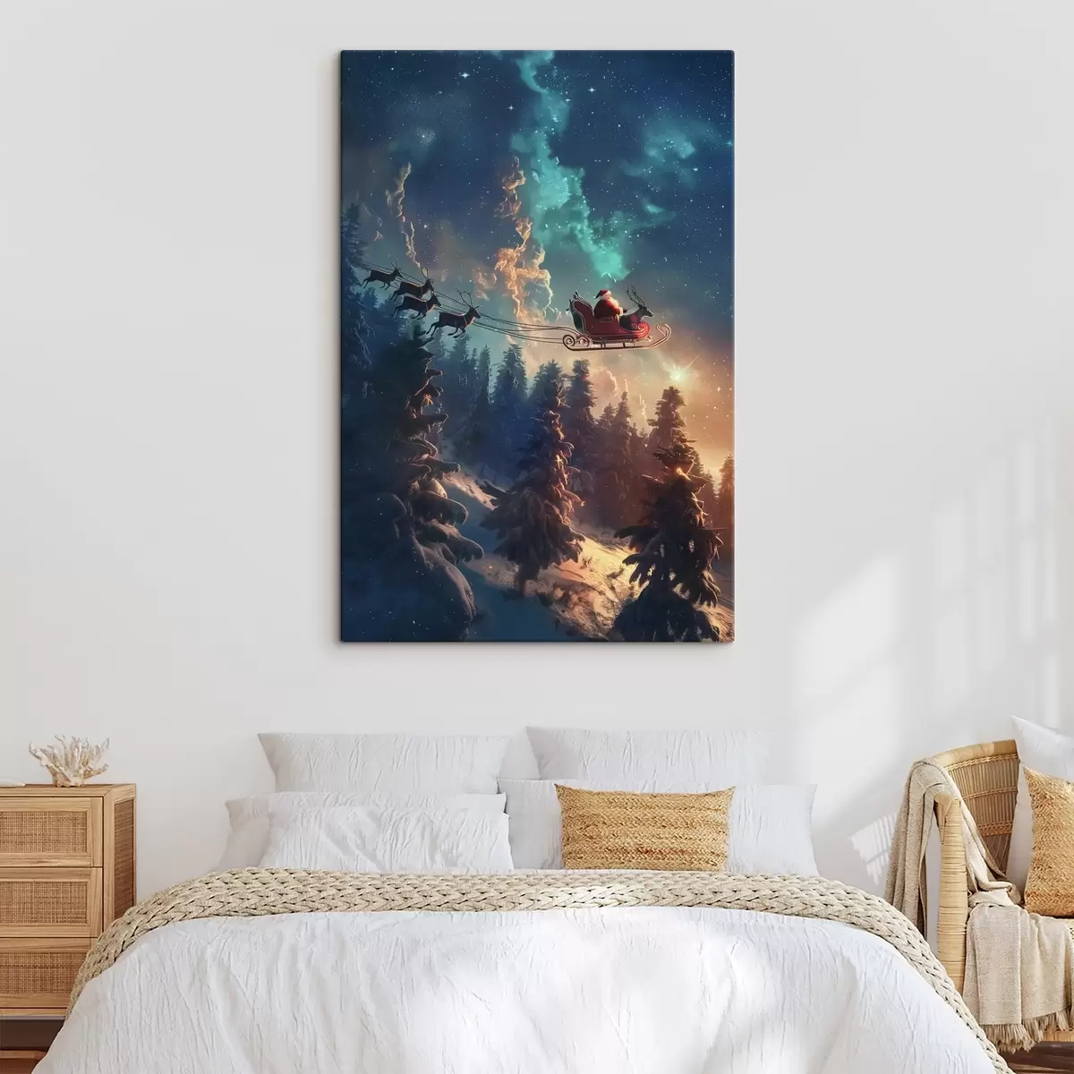 Obraz Santa Claus na sobovi s46602