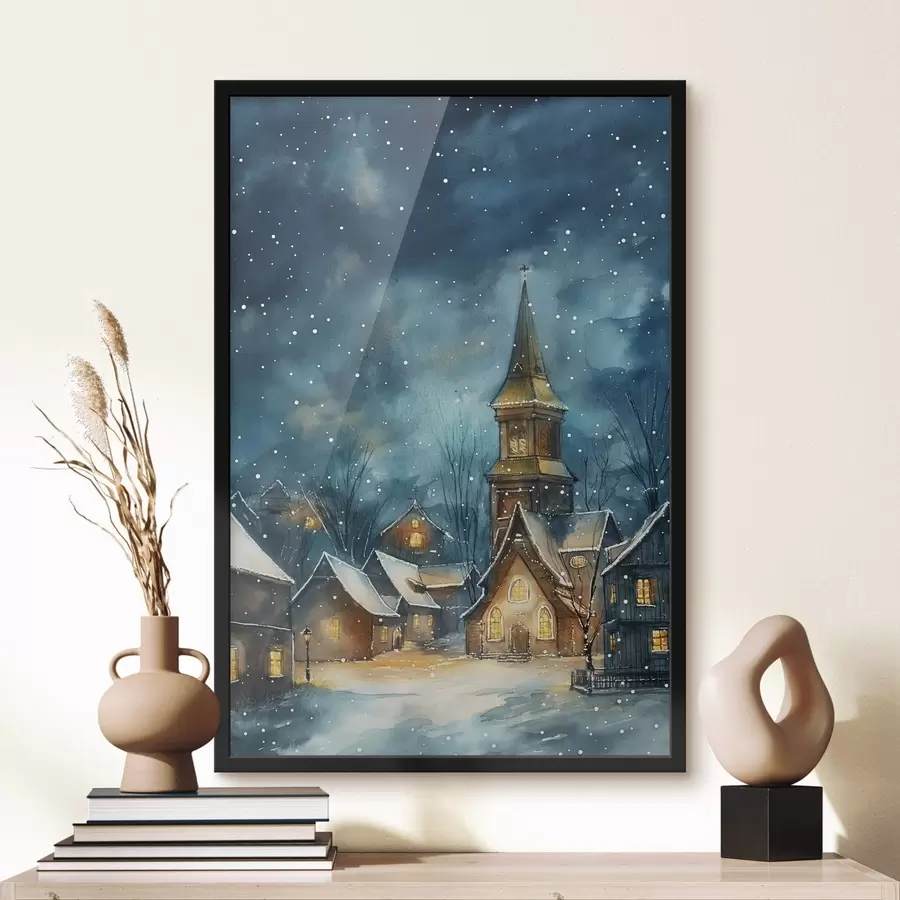 Fototapety Zimná ulica f46599