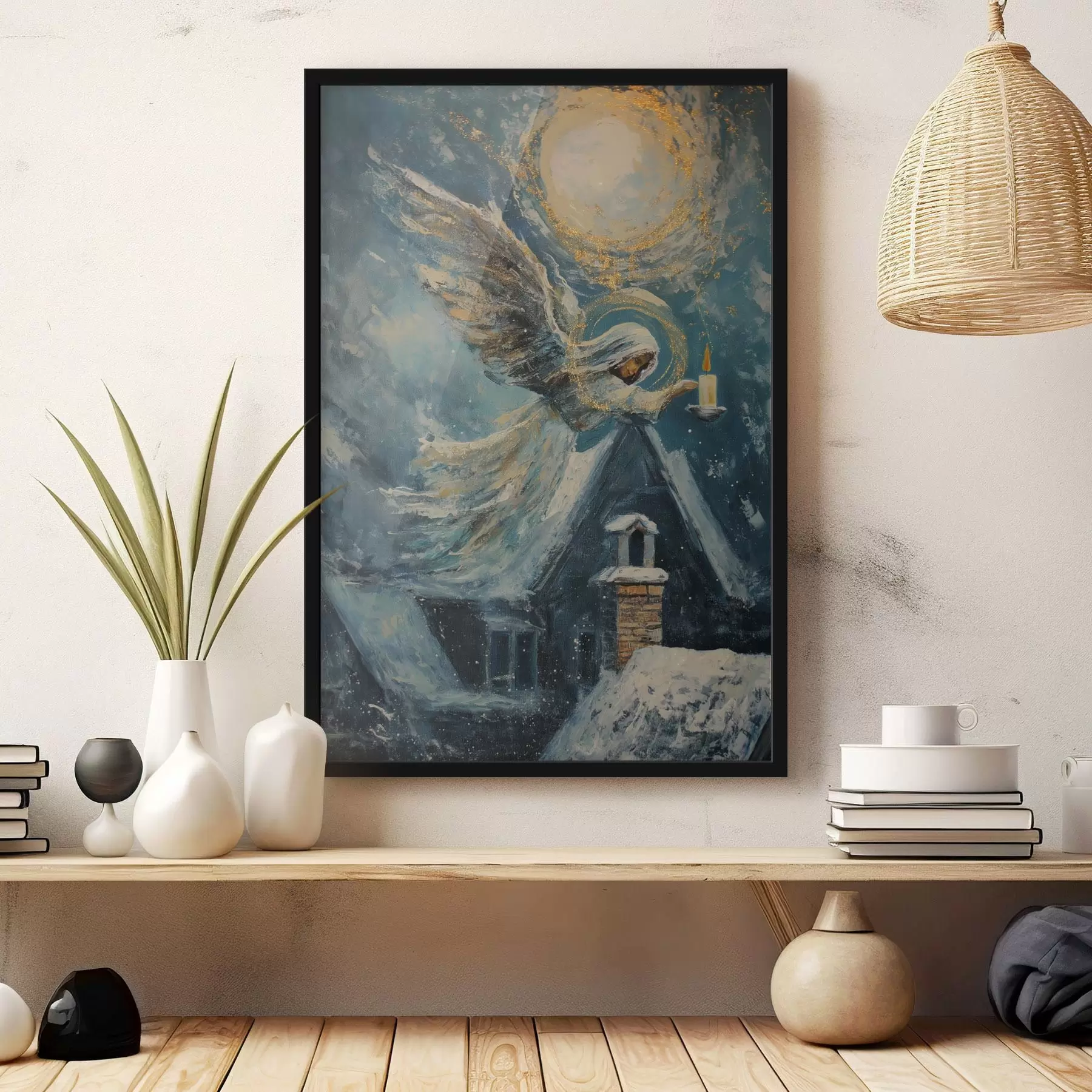 Fototapety Anjel nad domami f46600